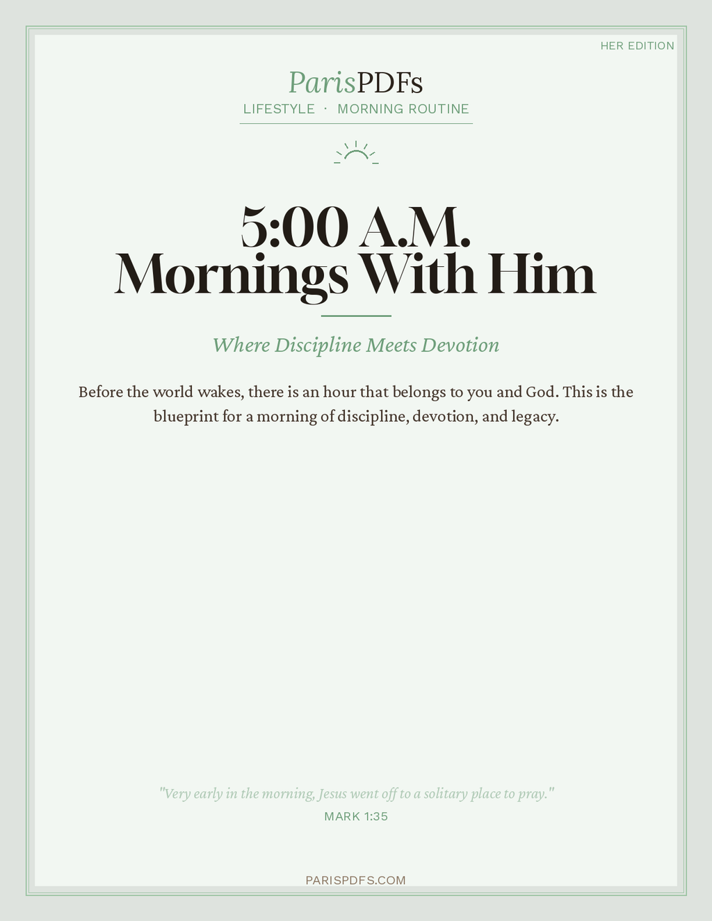 The 5 AM Legacy Routine Her Edition cover