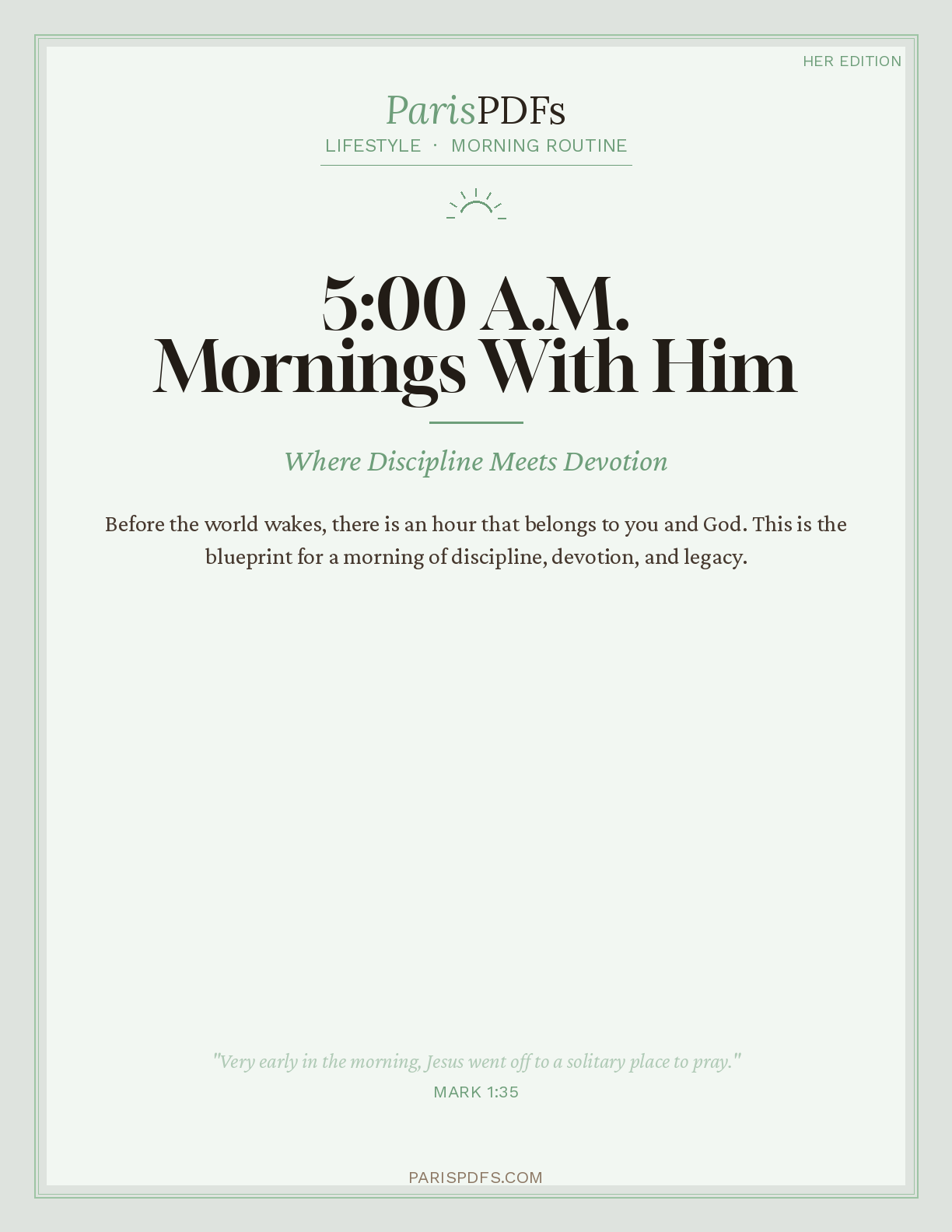The 5 AM Legacy Routine Her Edition cover