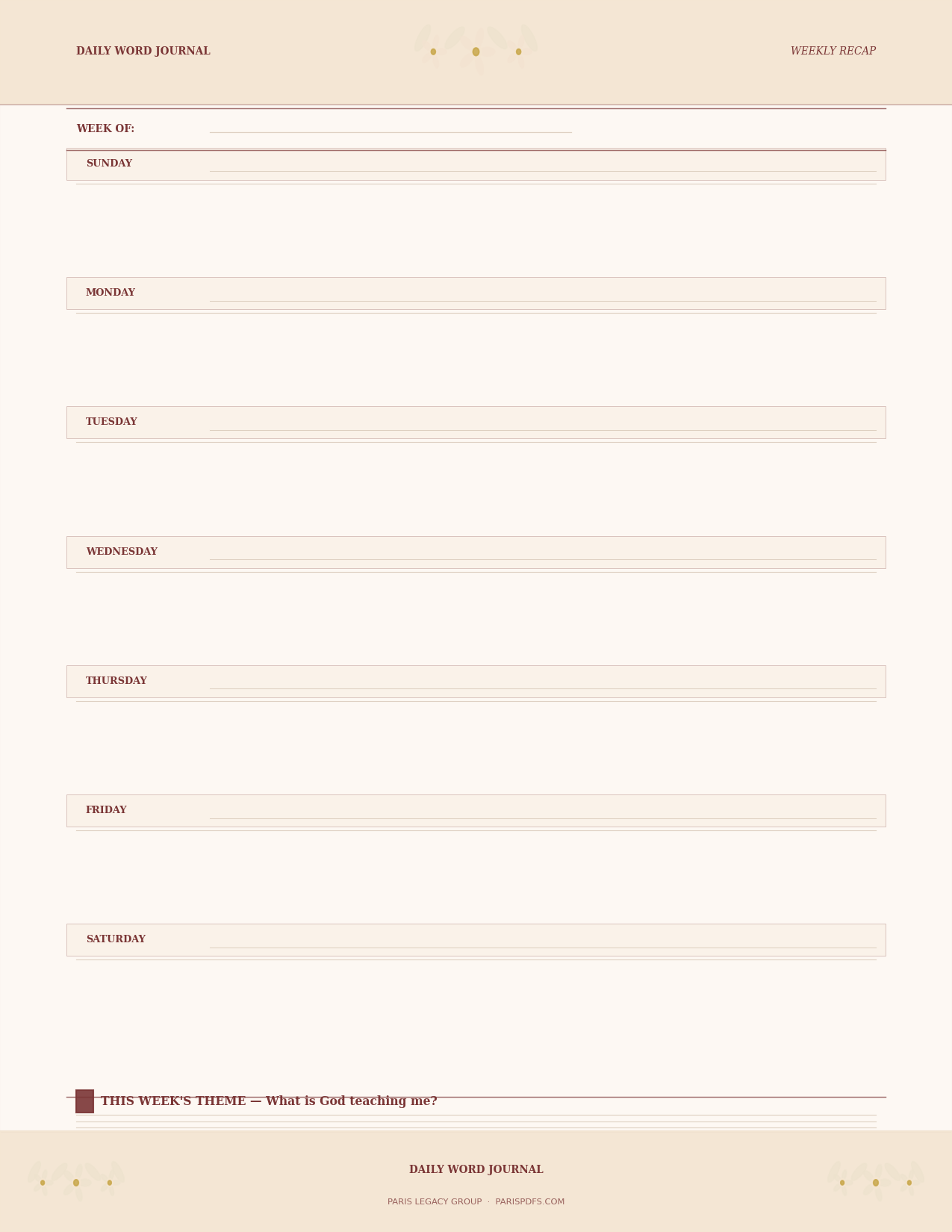 The Daily Word Journal — Women's 90-Day SOAP Bible Study