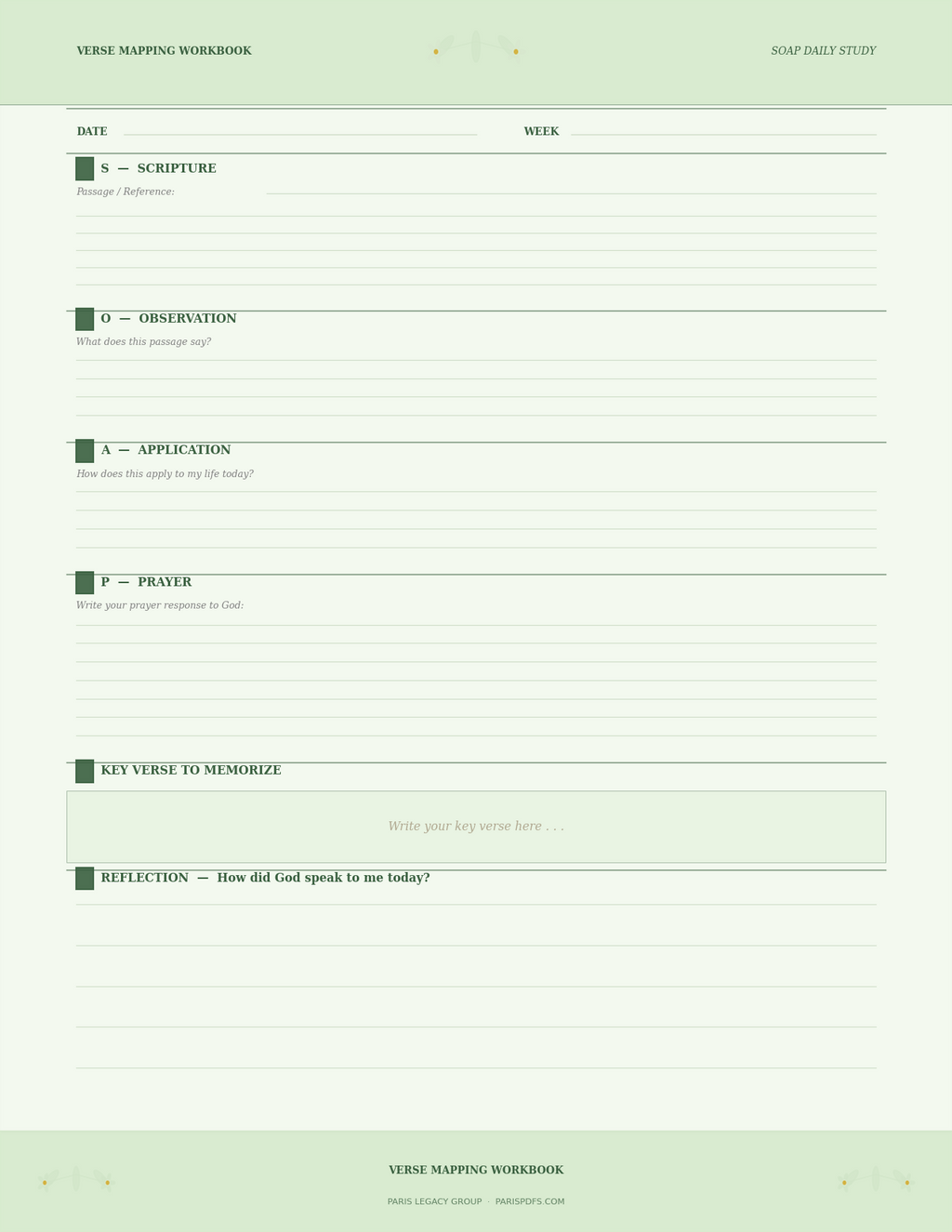 Verse Mapping Workbook — Women's Deep-Dive Scripture Study