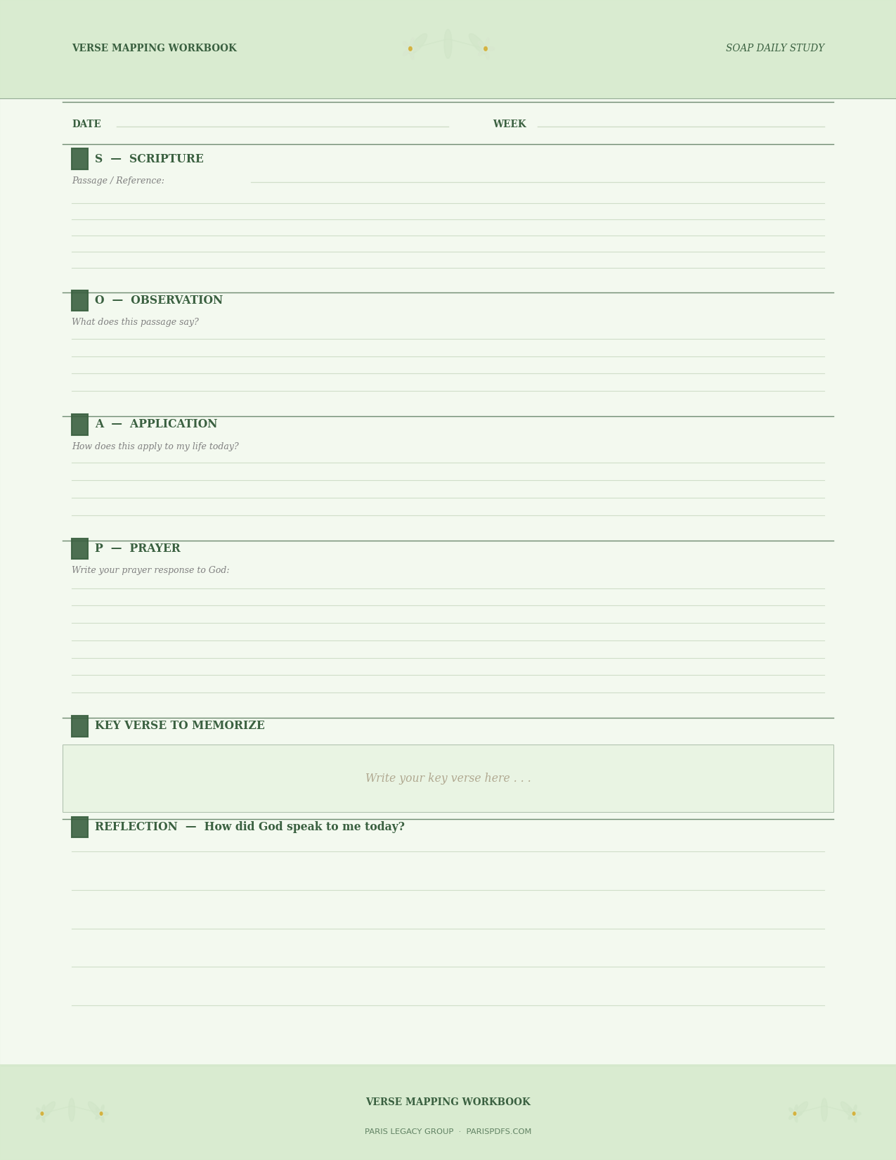 Verse Mapping Workbook — Women's Deep-Dive Scripture Study