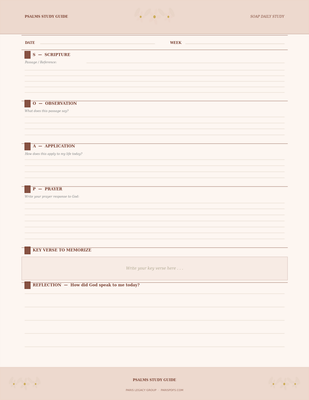 Psalms: A Woman's Study Guide — Chapter-by-Chapter Devotional Journal