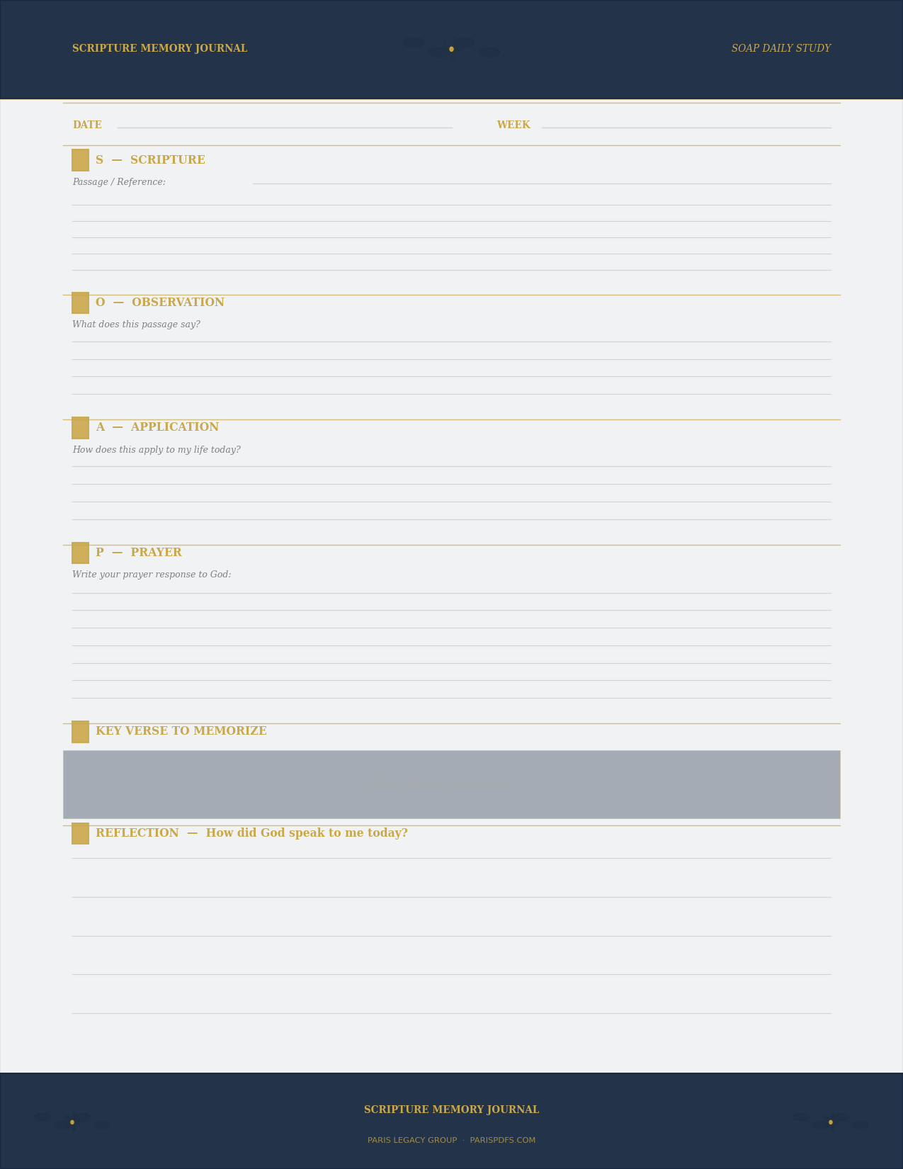 Scripture Memory Journal — Hide God's Word in Your Heart