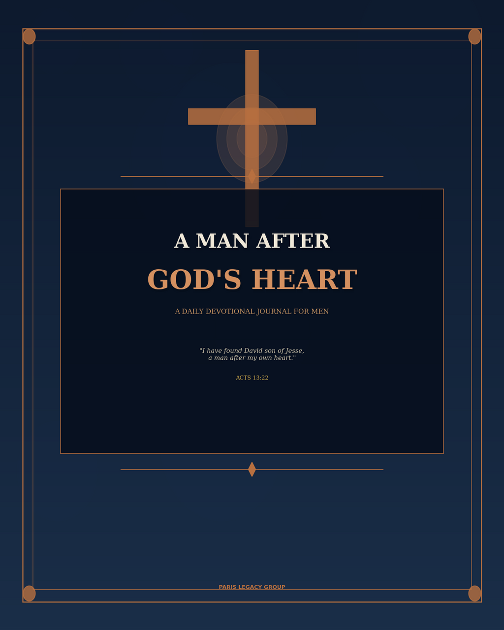 A Man After God's Heart — Men's 90-Day SOAP Bible Study Journal