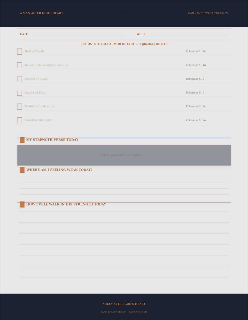 A Man After God's Heart — Men's 90-Day SOAP Bible Study Journal